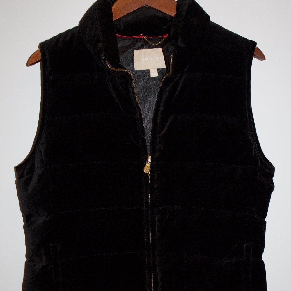 Banana Republic Soft Black Winter Vest